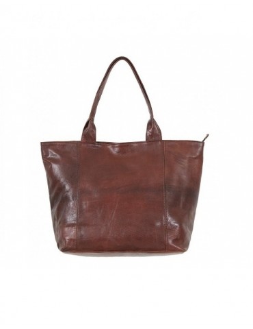 Sac à bandoulière en vrai cuir Marron fait main