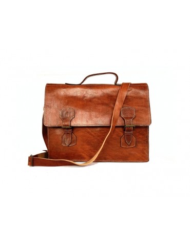 Kožená crossbody taška z pravé ručně vyráběné kůže