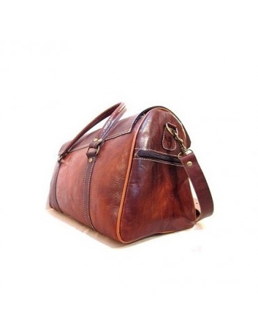 Travel bag real natural leather