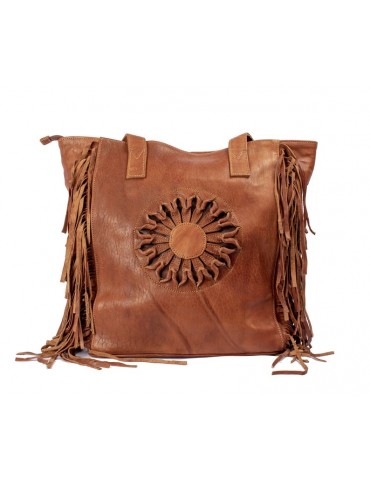 Kožené crossbody tašky hnědé barvy