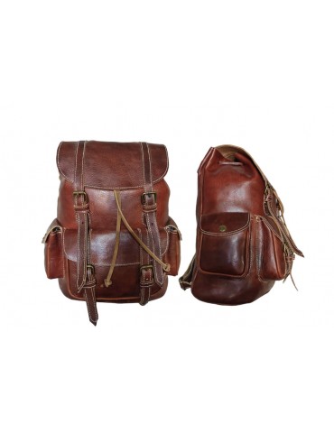 Cartera de cuero real práctica y elegante 100% hecha a mano