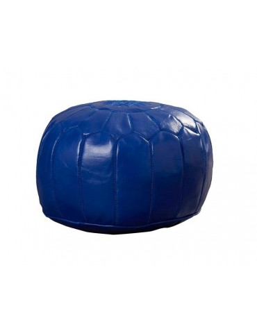 Pouf en cuir finition haut...