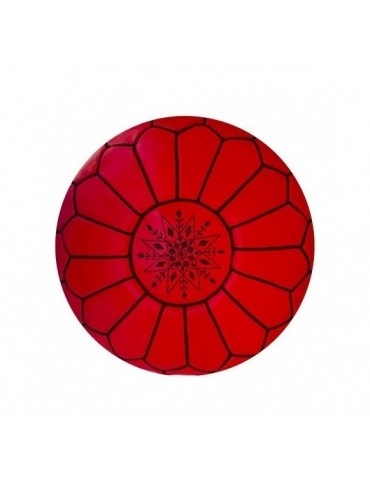 Sgabello decorativo fatto a mano in vera pelle al 100%.