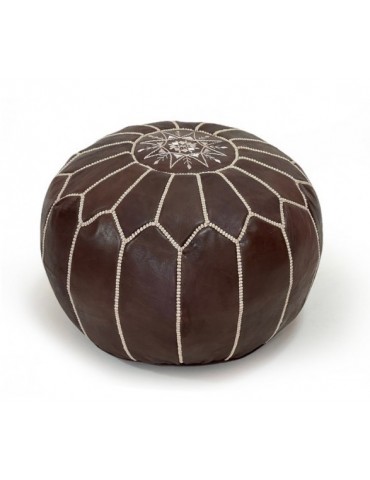 Handcrafted pouf in real...