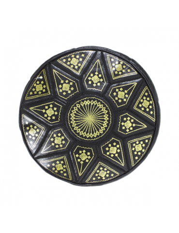 Kézműves puff valódi bőr...