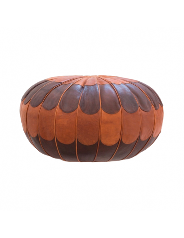 copy of Decorative high quality genuine leather handcrafted pouf