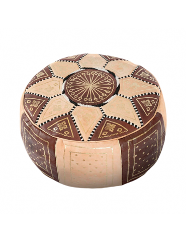 High quality 100% handmade natural leather pouf