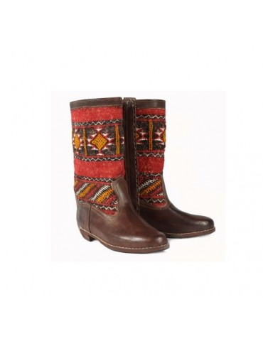 Leather boot handmade in Morocco