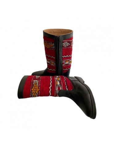 Genuine leather boot 100% handmade Moroccan craftsmanship