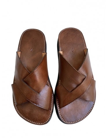 Sandale en vrai cuir 100% fait main haute qualité confortable