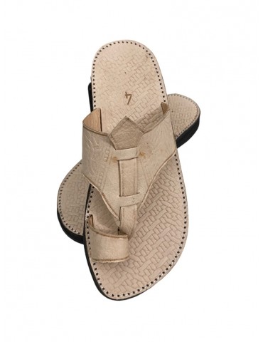 Cómoda sandalia de cuero real 100% hecha a mano de alta calidad
