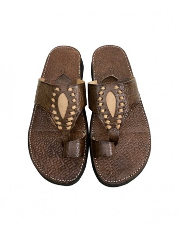 Sandal i mycket hög kvalitet i äkta läder för män