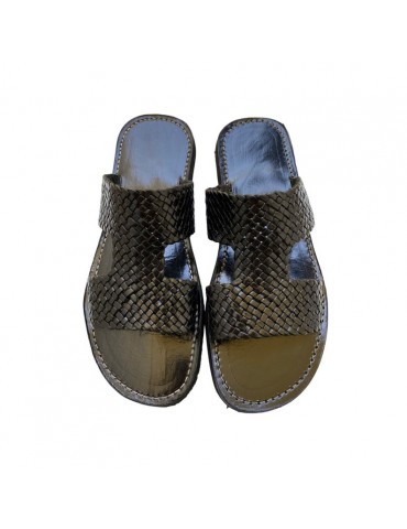 Férfi luxus bőr szandál