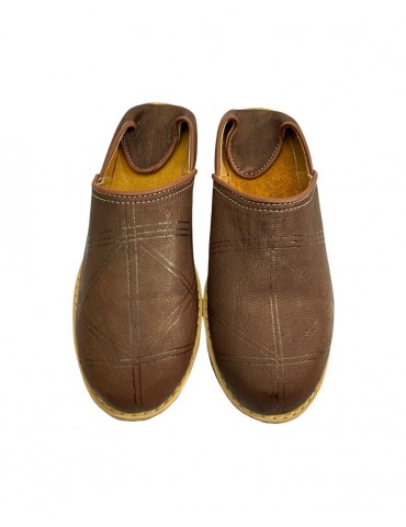 Berber slipper in real leather