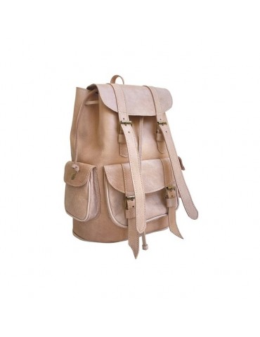 Backpack in real natural leather