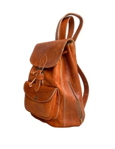 Högkvalitativ handgjord ryggsäck i äkta läder