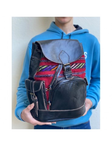 Højkvalitets håndlavet rygsæk i ægte læder