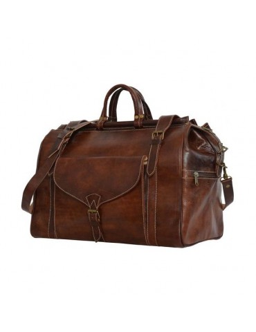 Travel bag in premium leather