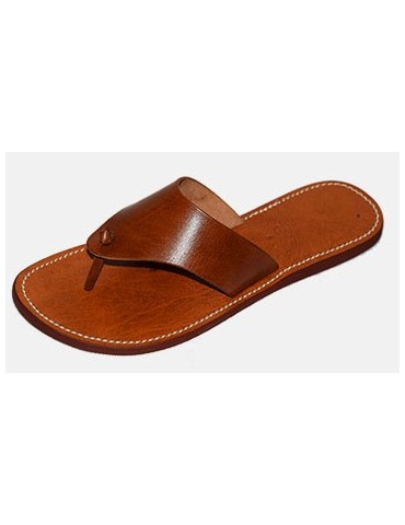 Sandale en cuir naturel...