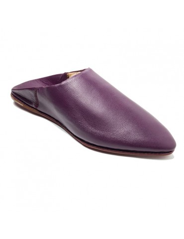 Royal slipper in real natural leather, high-end finish