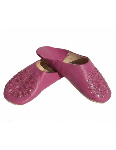 Zapatillas para mujer piel rosa