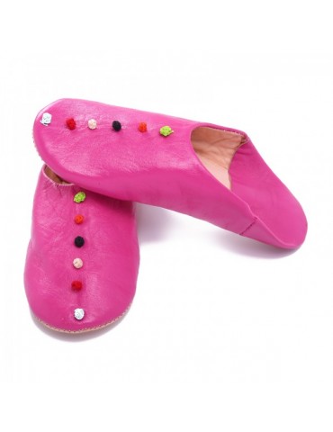 Tøfler til kvinder pink pink læder