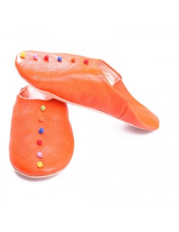 Handmade leather slipper