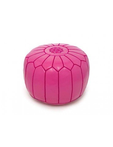 Crafts Marrakech pouf in natural leather