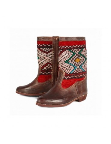 Real leather boot handcrafted in Morocco