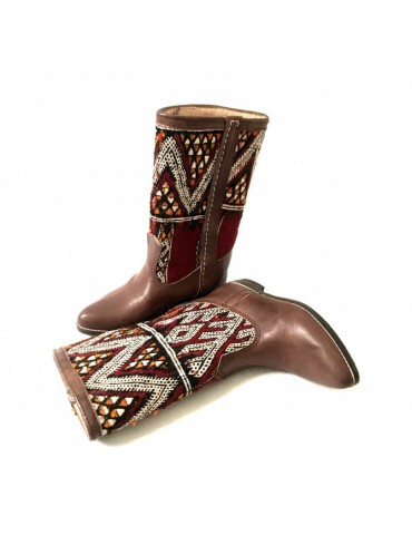 natural leather boot