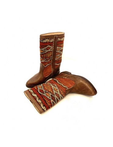 Morocco craft leather boot