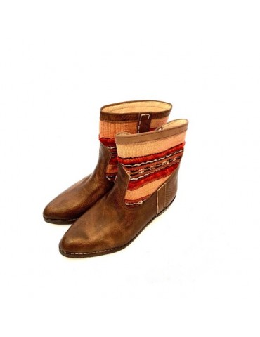 Mini bota de piel artesanal Marruecos