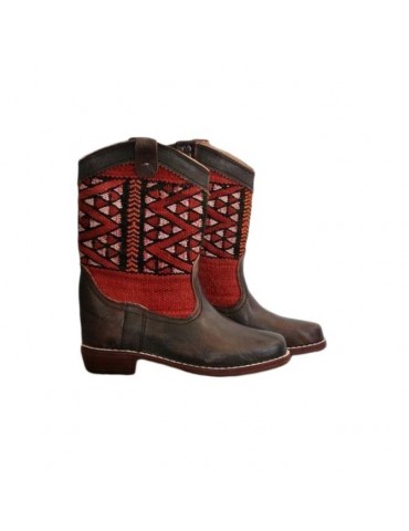 Botas de cuero genuino para...
