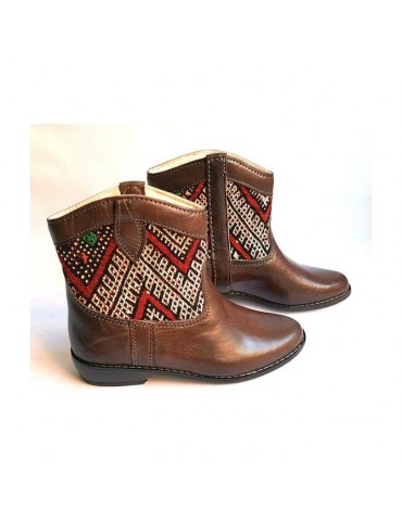 Morocco craft leather boot