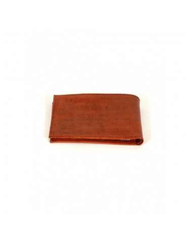 Ægte læder tegnebog brun