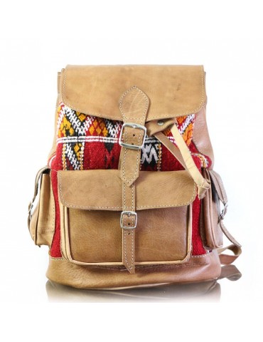 High-End-Rucksack aus Naturleder