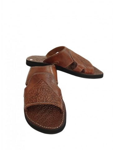 100% handgjort naturligt läder sandal