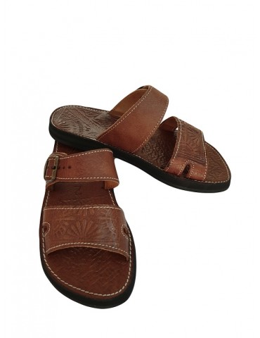Man lädersandal