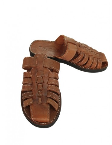 Handcrafted natural leather sandal for men