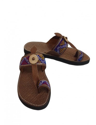 Sandal för män i äkta massivt läder