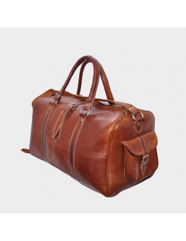 Original handgjord resväska i läder