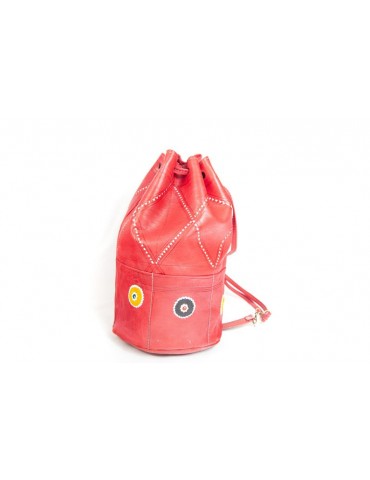 Sac à bandoulière en cuir Naturel fait main