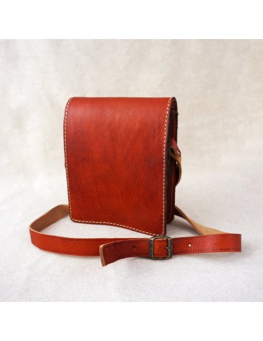 Small real leather shoulder bag