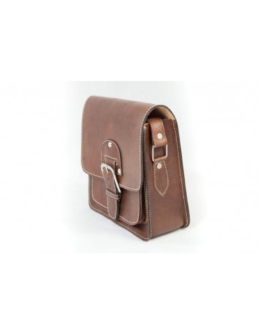 Small real leather shoulder bag