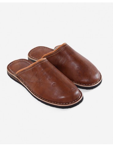 Moroccan handcrafted natural leather slipper