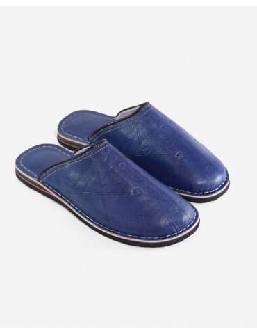 Babouche cuir naturel Artisanat Maroc