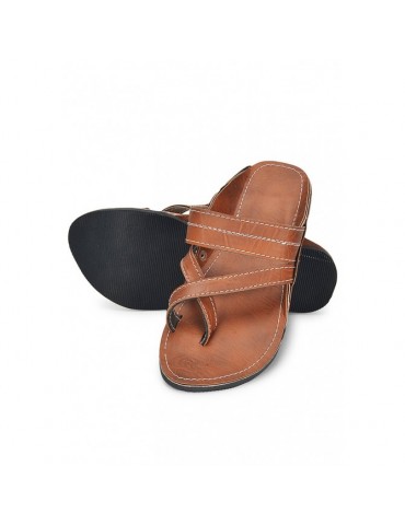 Sandale en cuir naturel faites à la main