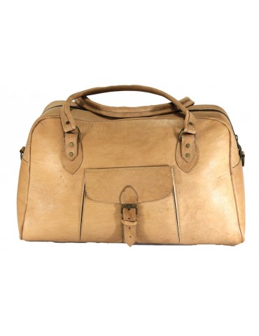 Beige natural leather...