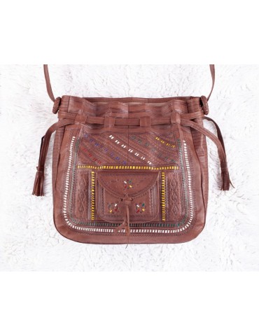 Bolso bandolera mujer piel natural