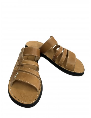 Men's summer sandal in leather